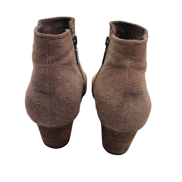 Blondo Chelsea Waterproof Booties Boots Women's Size 10 Tan Suede Leather - Picture 4 of 12